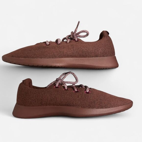 Allbirds Men's Brown and Burgundy Trainers - Picture 3 of 7